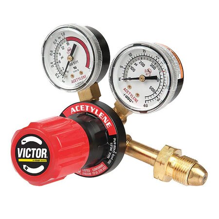 Regulator, Medium-Duty, Single Stage, Acetylene Gas