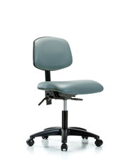 Rutledge Vinyl Chair - Desk Height with Casters in Storm Supernova Vinyl