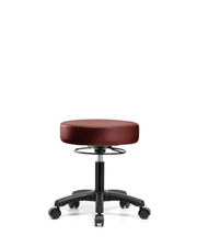Vinyl Mini-Stool - Desk Height with Casters in Borscht Supernova Vinyl