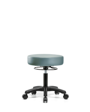 Vinyl Mini-Stool - Desk Height with Casters in Storm Supernova Vinyl