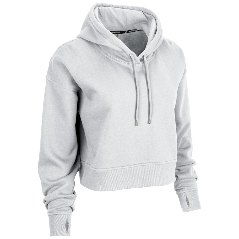 Victory Fleece Women's Crop Hoodie - White - Womens - Large