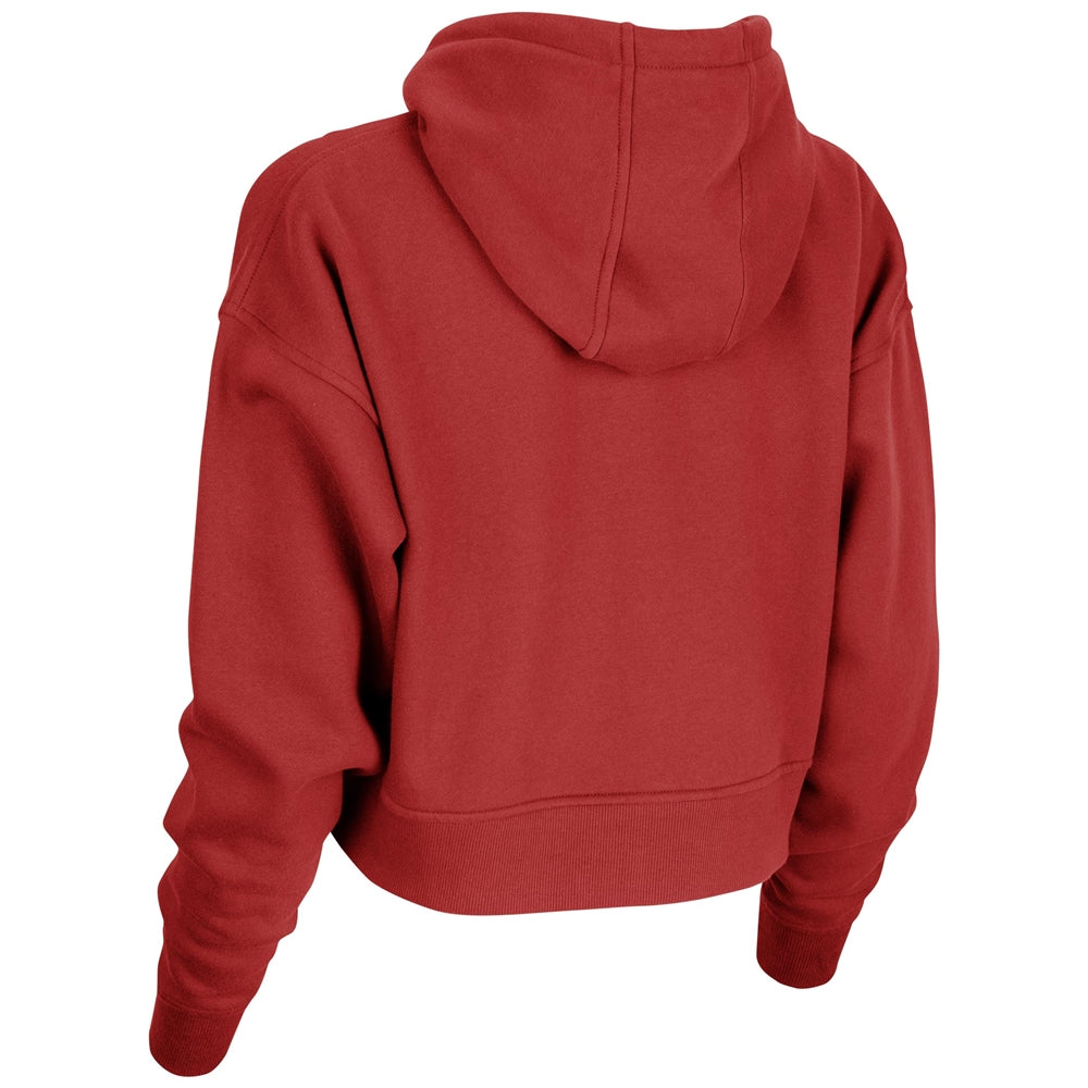 Victory Fleece Women's Crop Hoodie - Scarlet - Womens - Extra-Large