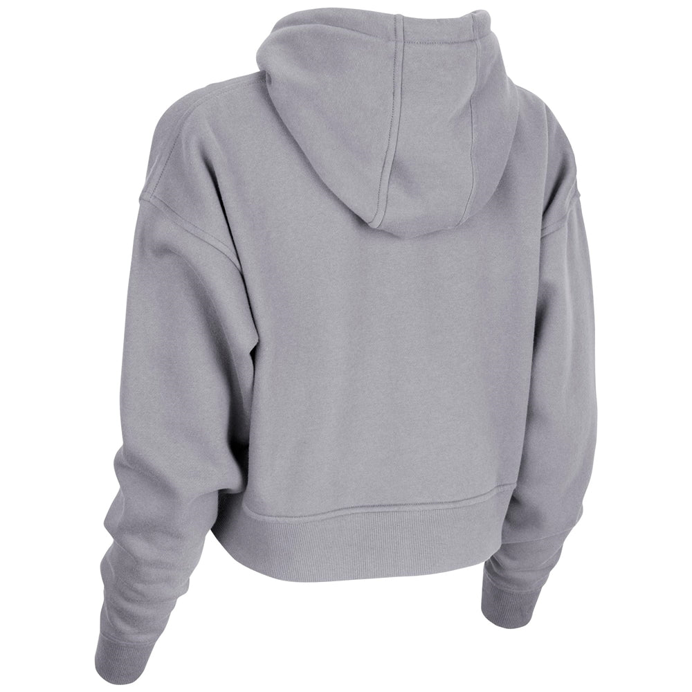 Victory Fleece Women's Crop Hoodie - Silver - Womens - Small