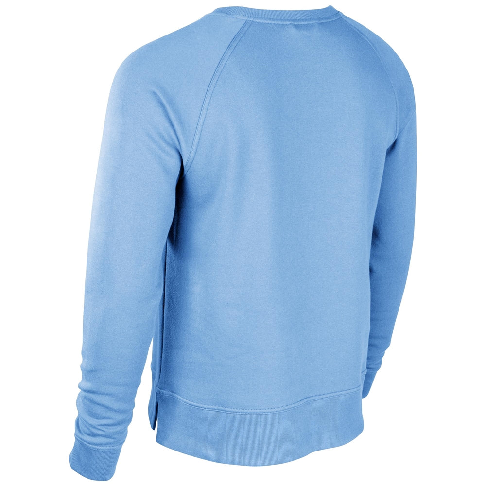 Victory Fleece Men's Split Hem Crew - Light Blue - Adult - Large