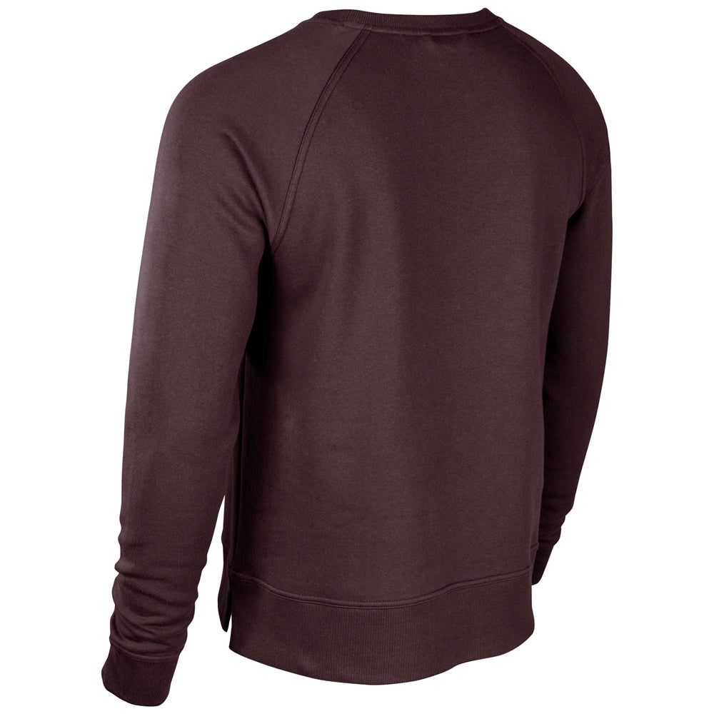 Victory Fleece Men's Split Hem Crew - Maroon - Adult - Small