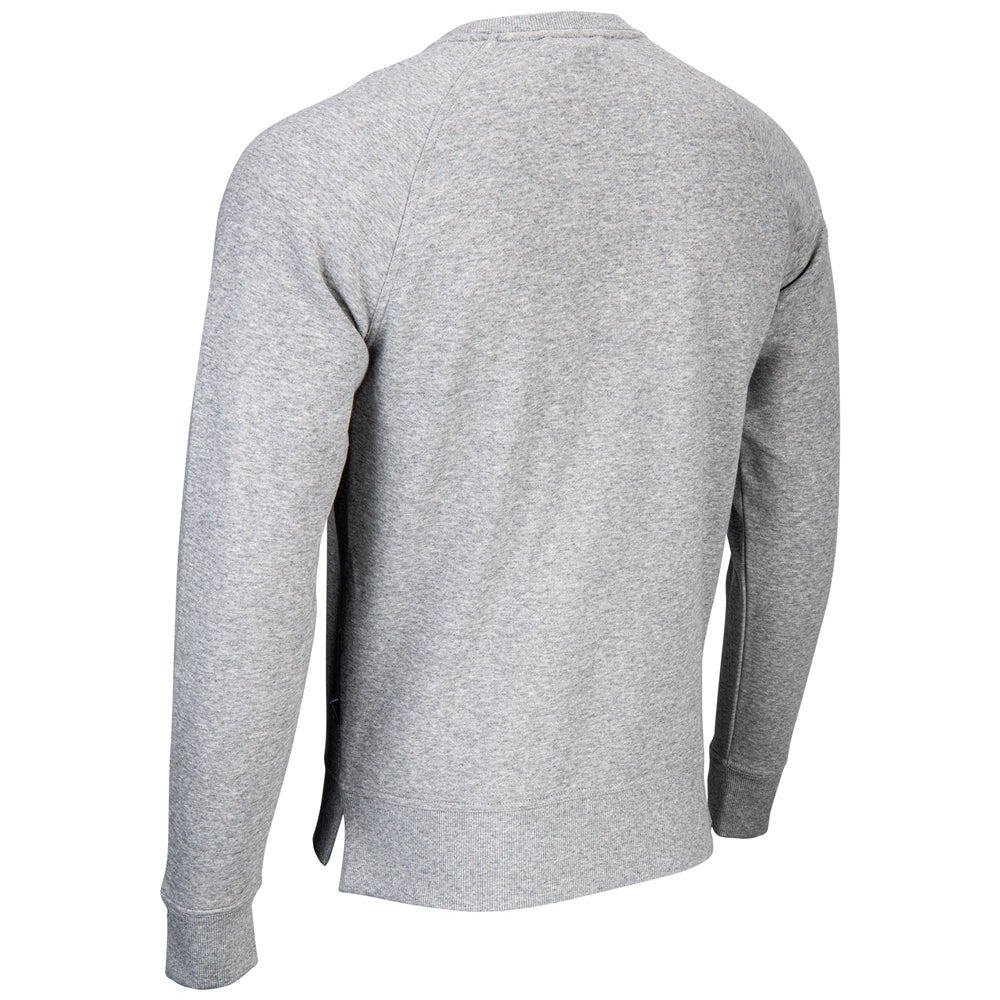 Victory Fleece Men's Split Hem Crew - Oxford Heather Grey - Adult - Medium