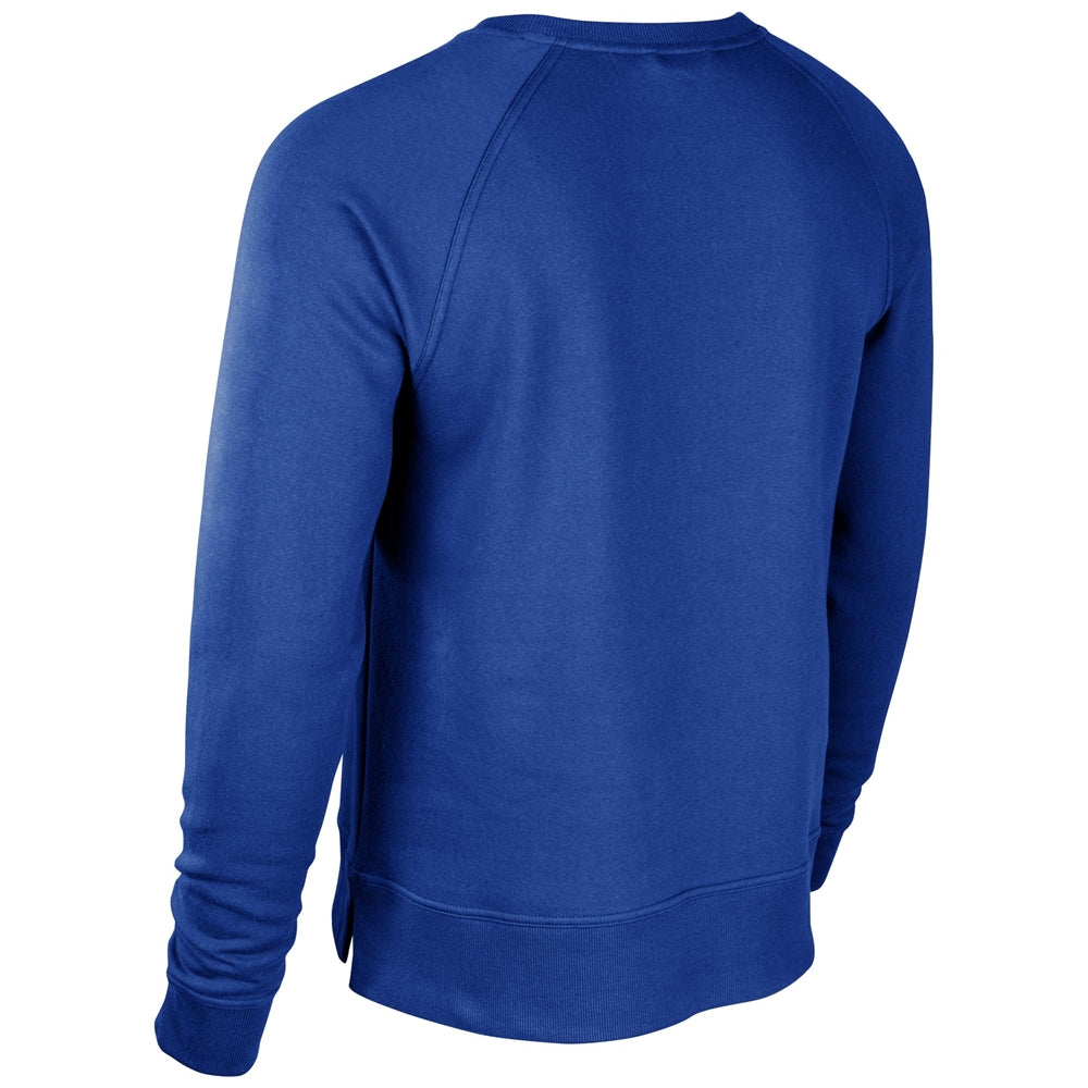 Victory Fleece Men's Split Hem Crew - Royal - Adult - Large