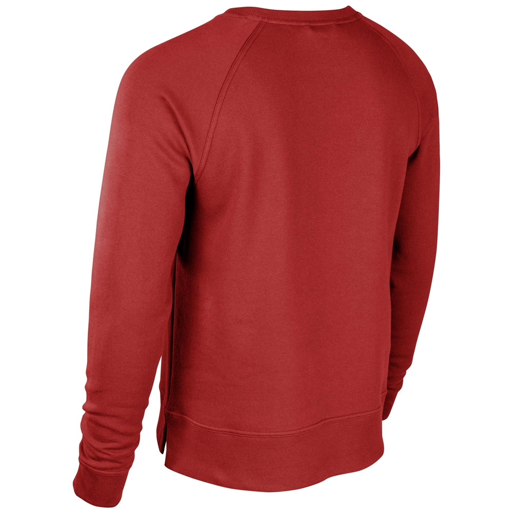 Victory Fleece Men's Split Hem Crew - Scarlet - Adult - XXLarge