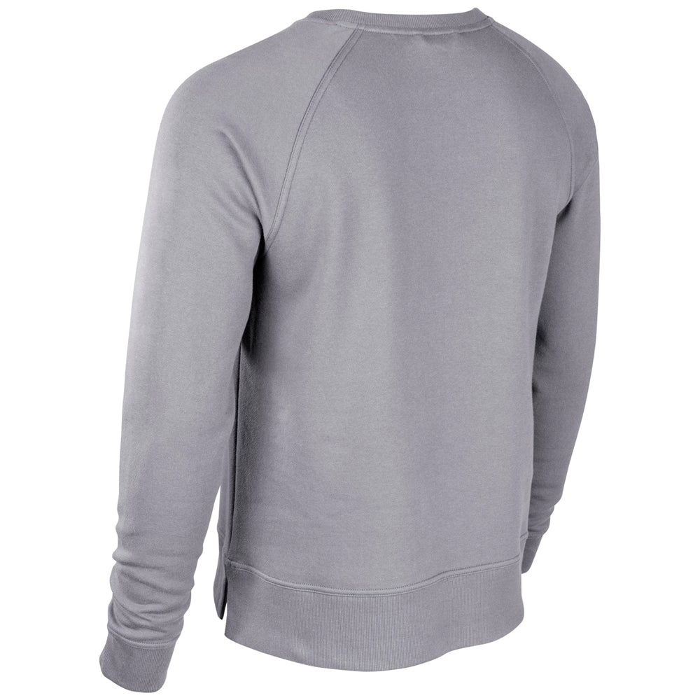 Victory Fleece Men's Split Hem Crew - Silver - Adult - Medium