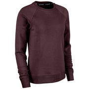 Victory Fleece Women's Split Hem Crew - Maroon - Womens - Extra-Small