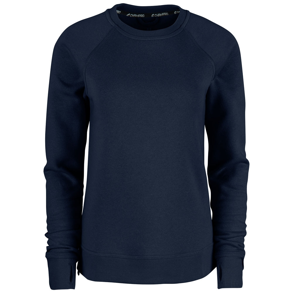 Victory Fleece Women's Split Hem Crew - Navy - Womens - Large