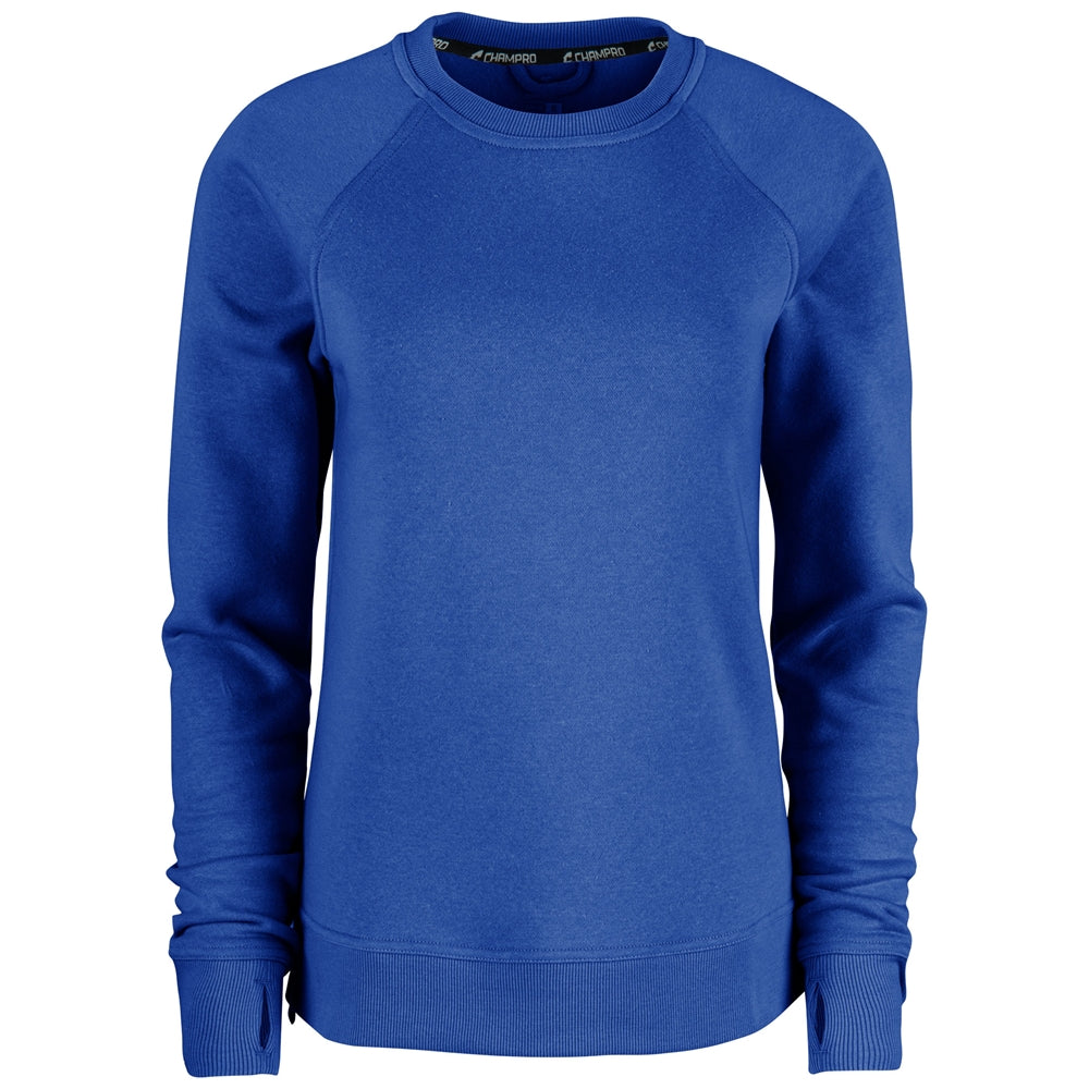 Victory Fleece Women's Split Hem Crew - Royal - Womens - XXLarge