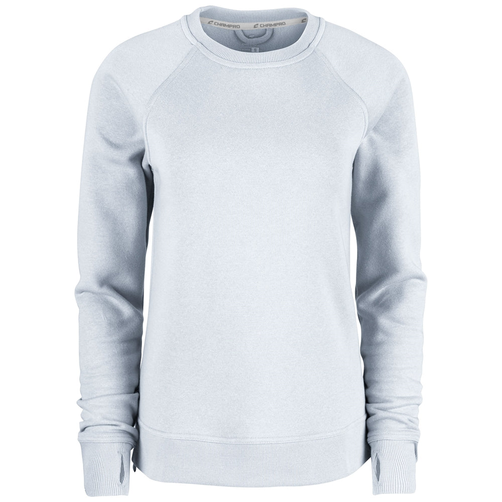 Victory Fleece Women's Split Hem Crew - White - Womens - XXLarge