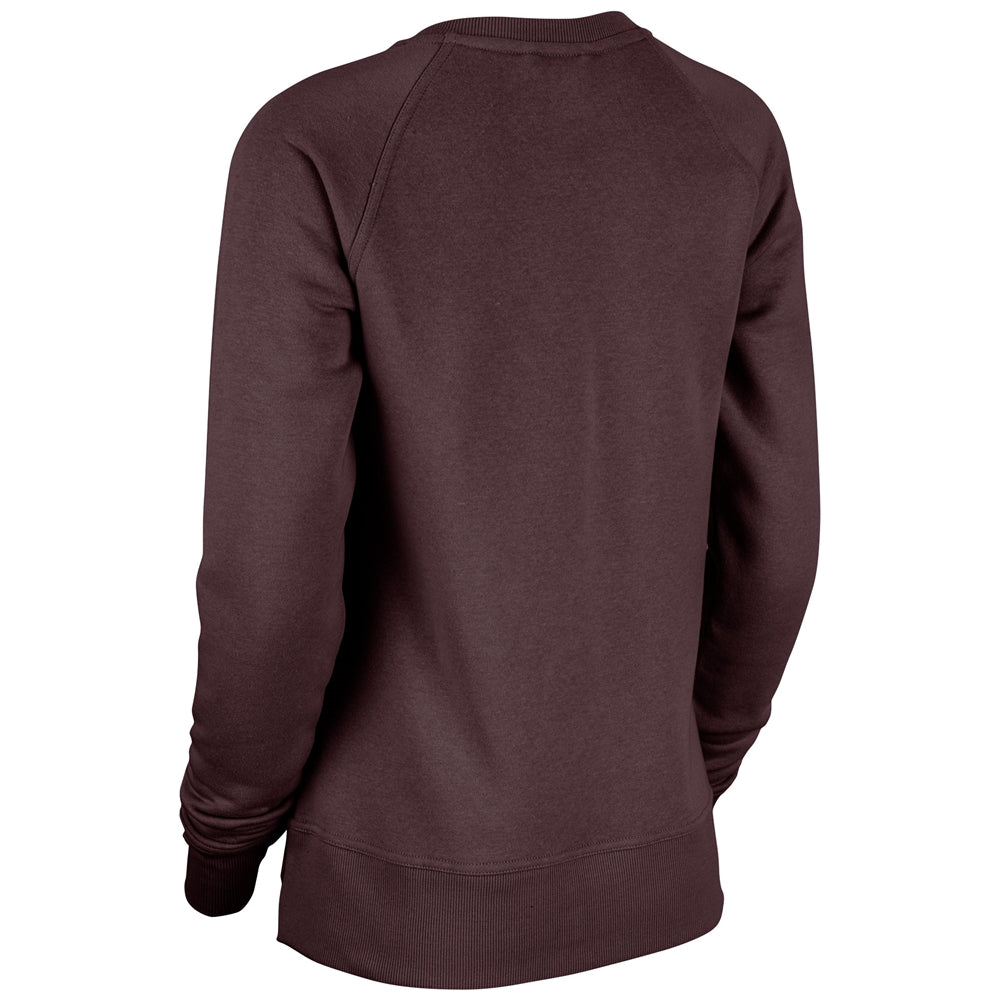 Victory Fleece Women's Split Hem Crew - Maroon - Womens - Extra-Large
