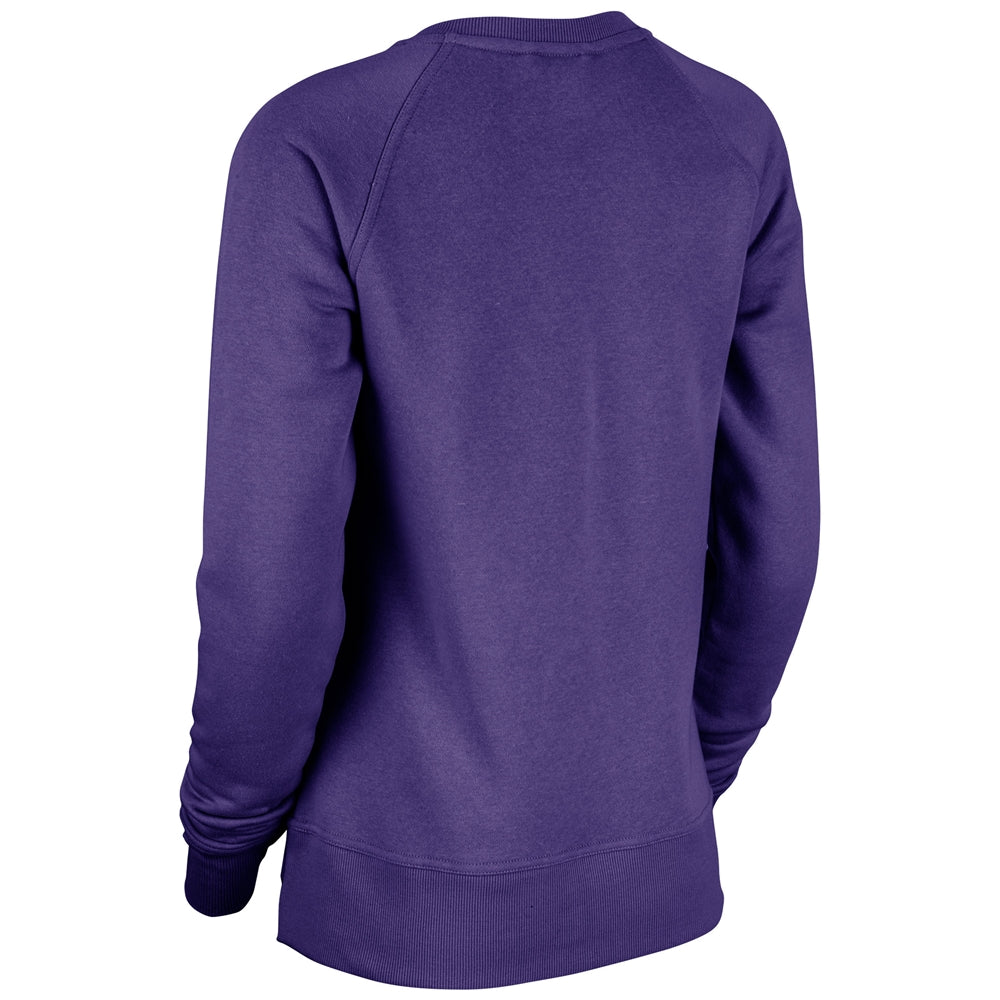 Victory Fleece Women's Split Hem Crew - Purple - Womens - 3XL