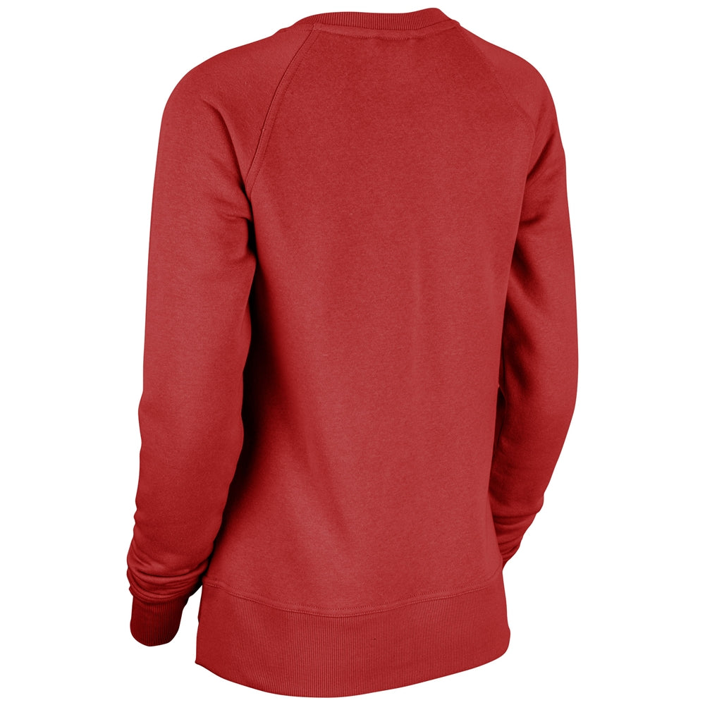 Victory Fleece Women's Split Hem Crew - Scarlet - Womens - Large