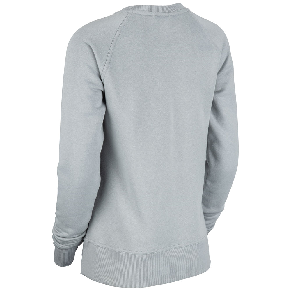 Victory Fleece Women's Split Hem Crew - Silver - Womens - Extra-Large