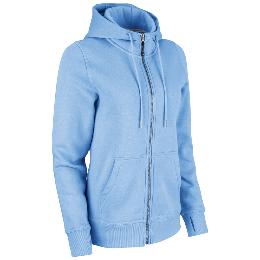Victory Fleece Zip Hoodie - Light Blue - Womens - 3XL