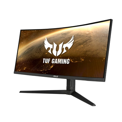 ASUS - TUF Gaming 34"LCD Curved WQHD FreeSync Monitor (2 X HDMI 2.0 Input, 2 X DisplayPort 1.4 Input, 1 X USB Type-B Input) - Black