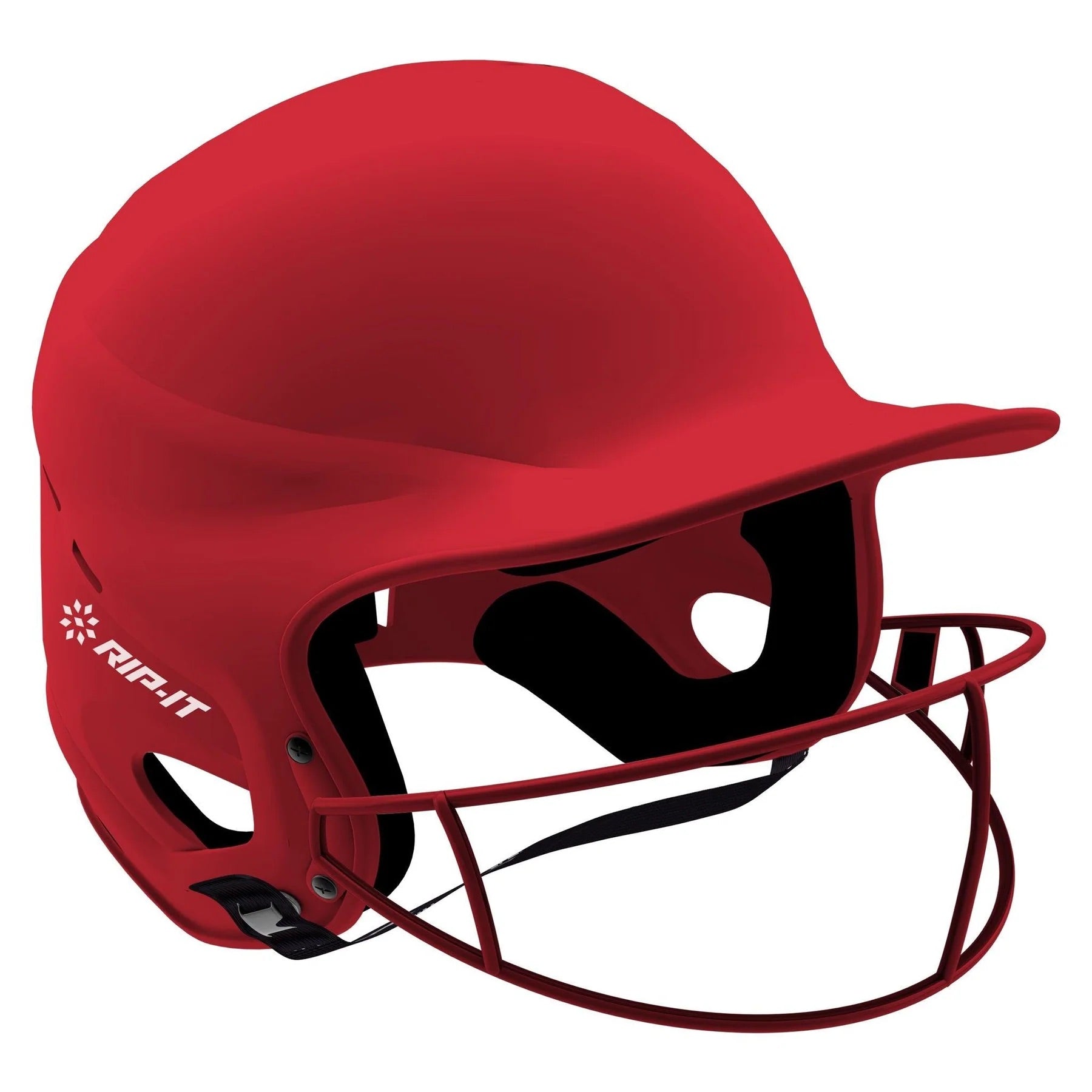 RIP-IT Vision Pro Matte Softball Batting Helmet - Extra Large - Scarlet (Matte)