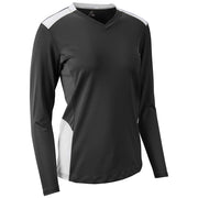 Rally Long Sleeve Volleyball Jersey - Black White - Womens - Small