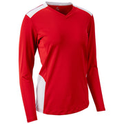 Rally Long Sleeve Volleyball Jersey - Scarlet White - Womens - Extra-Small