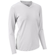 Rally Long Sleeve Volleyball Jersey - White White - Womens - Extra-Large
