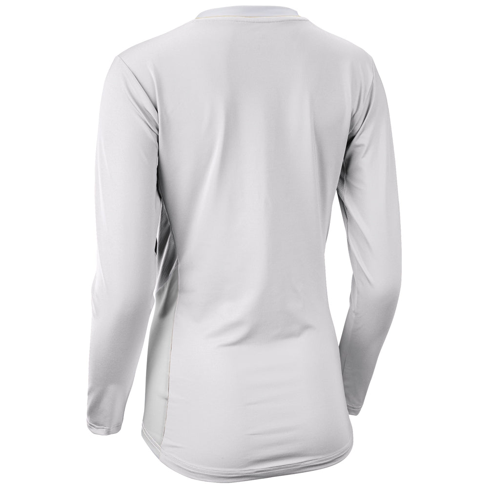 Rally Long Sleeve Volleyball Jersey - White White - Womens - Extra-Small