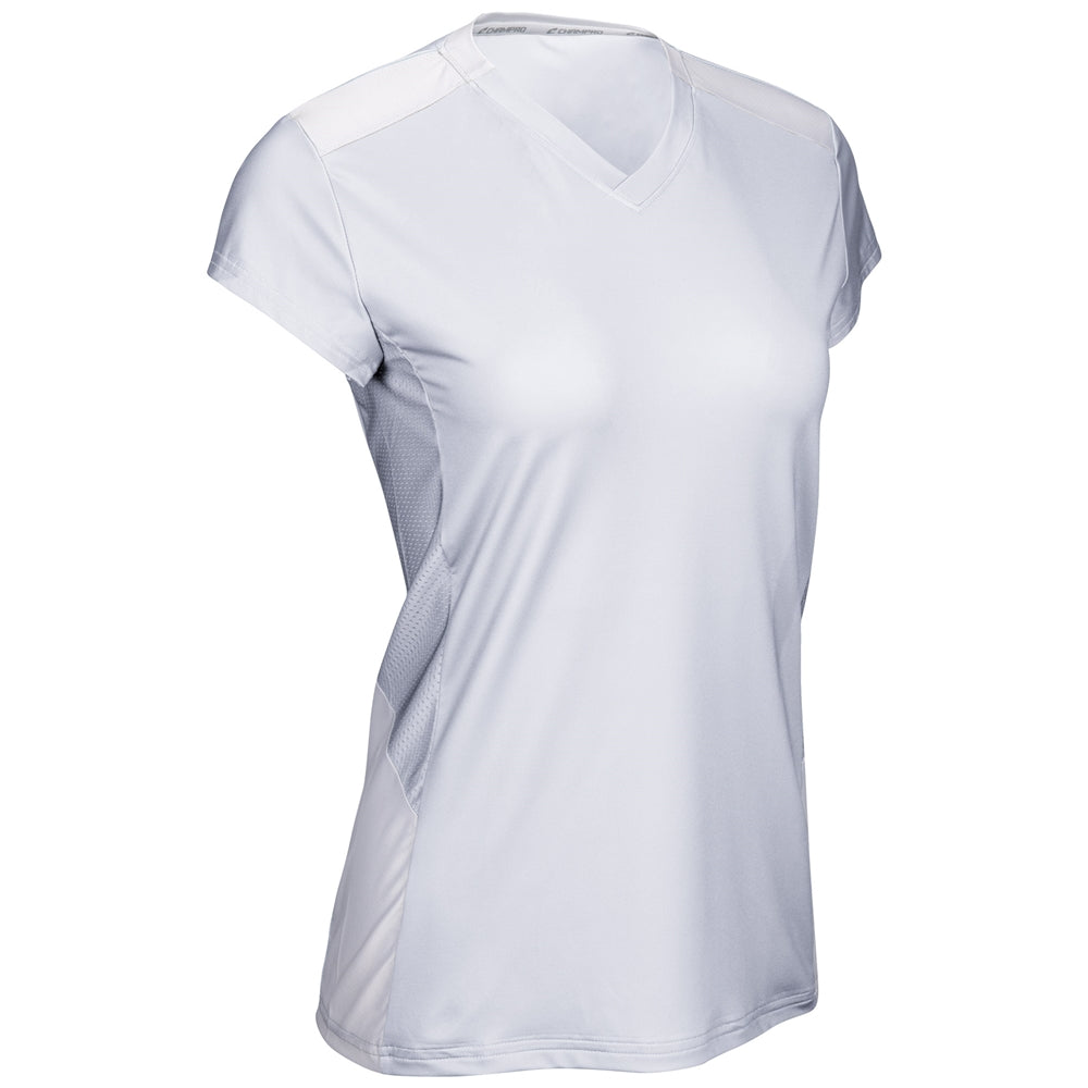 Point Cap Sleeve Volleyball Jersey - White White - Womens - Small