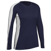 Triumphant Volleyball Jersey - Navy White - Womens - Large