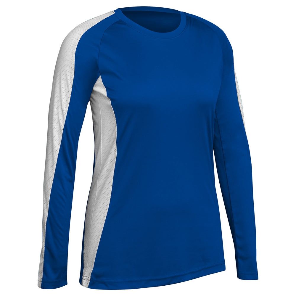 Triumphant Volleyball Jersey - Royal White - Girls - Small