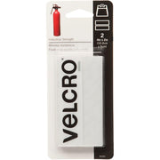 90200 VELCRO Brand 2 In. x 4 In. White Industrial Strength Hook & Loop Strip (2 Ct.)