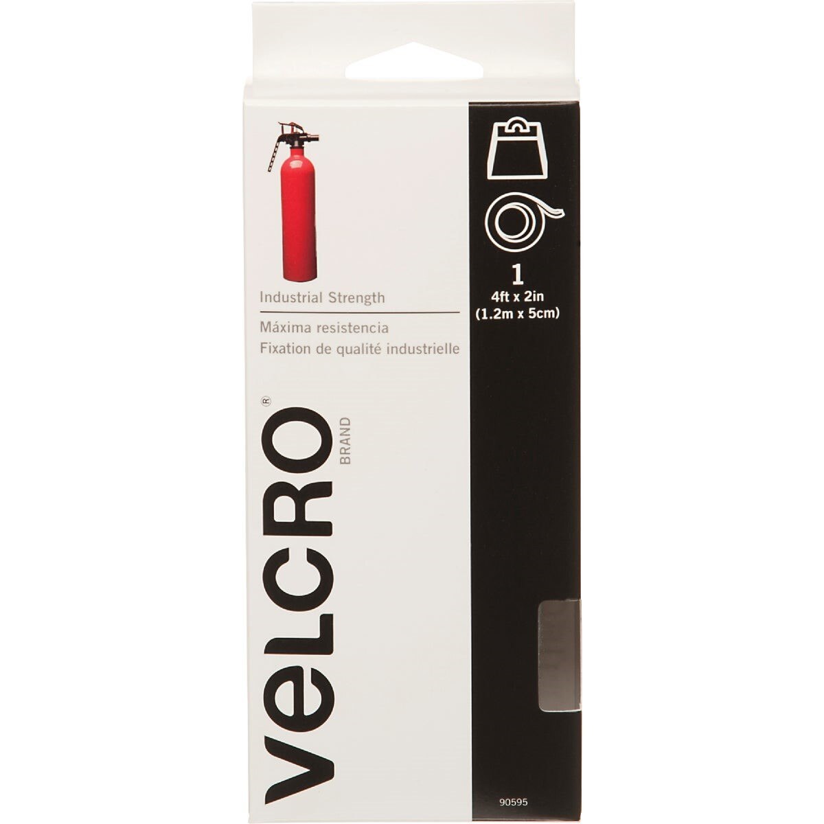 90595 VELCRO Brand 2 In. x 4 Ft. White Industrial Strength Hook & Loop Roll