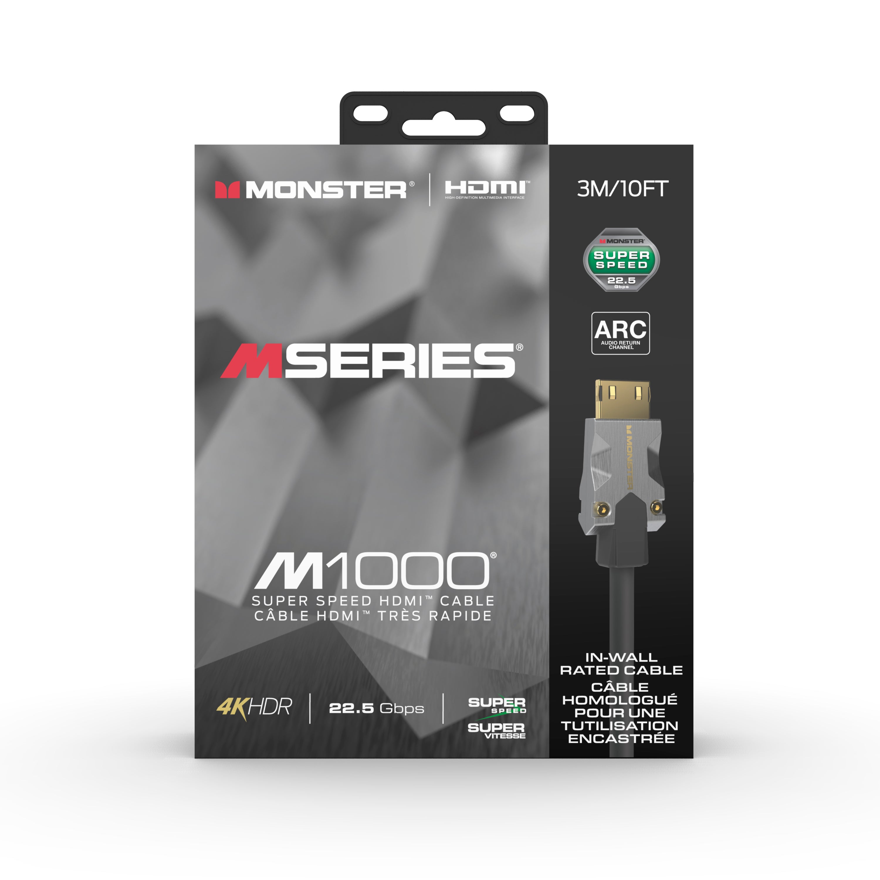 Monster VMM10002 M1000 HDMI 2.0 Cable. 3 Meter