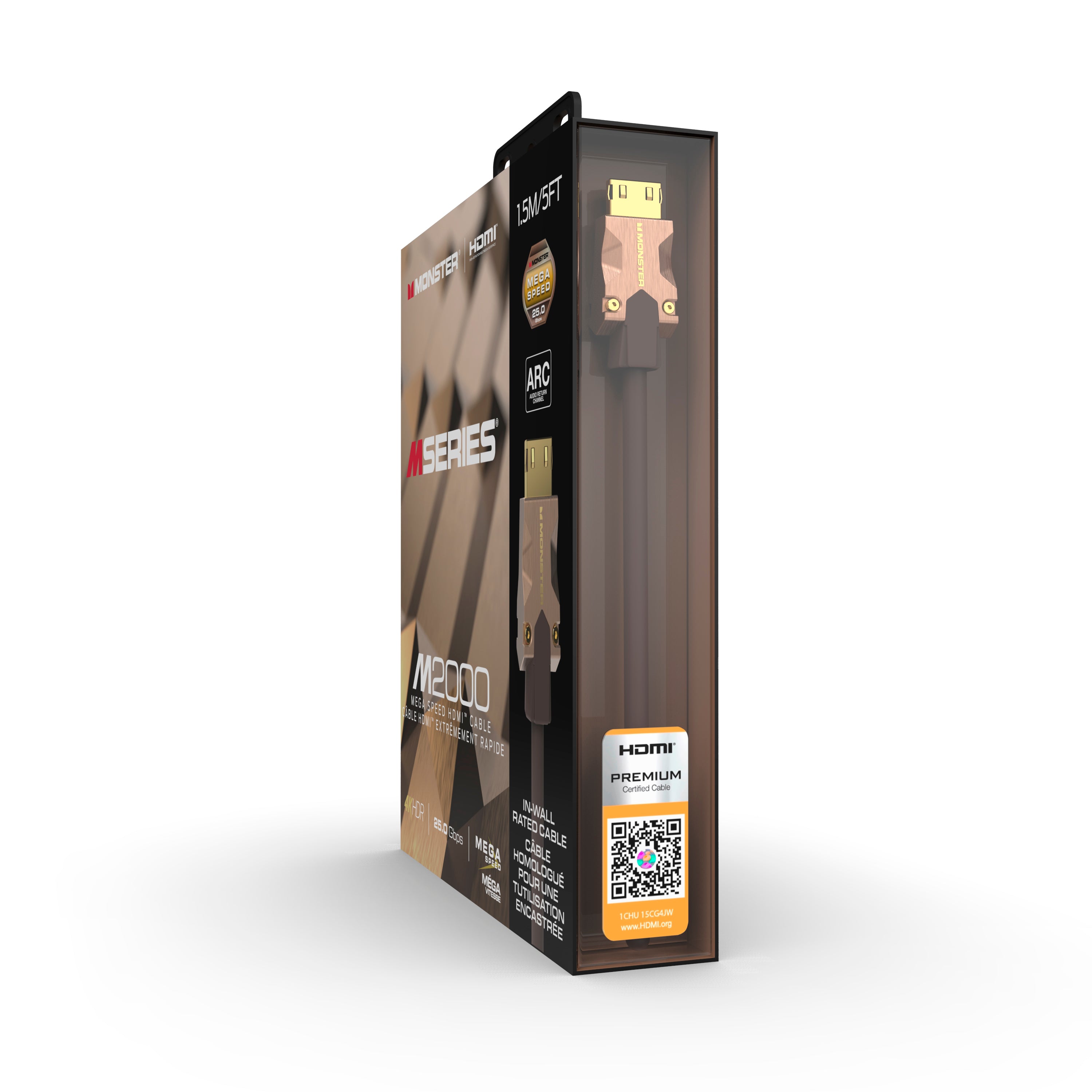 Monster VMM10004 M2000 HDMI 2.0 Cable. 1.5 Meter