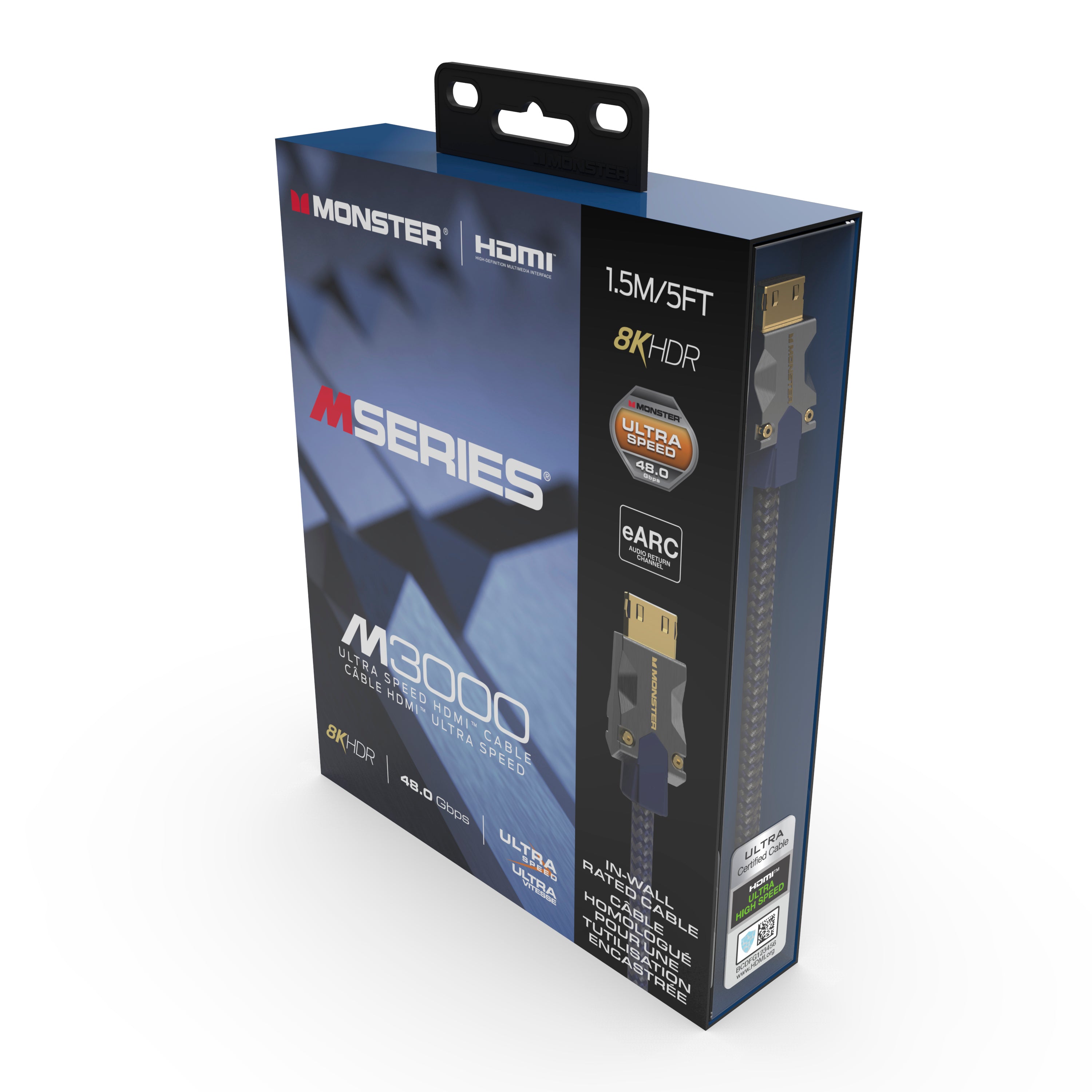 Monster VMM10007 M3000 HDMI 2.1 Cable. 1.5 Meter