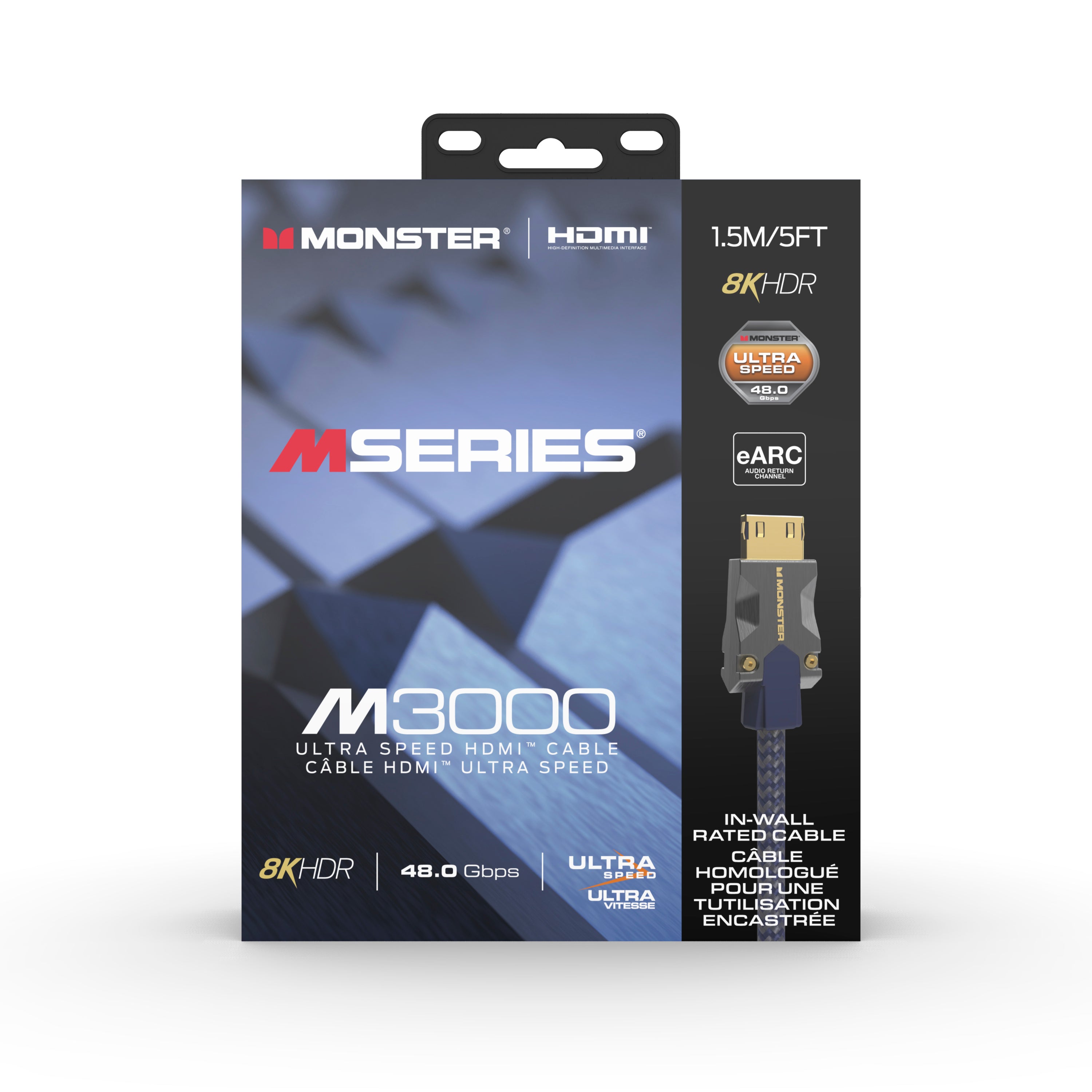 Monster VMM10007 M3000 HDMI 2.1 Cable. 1.5 Meter