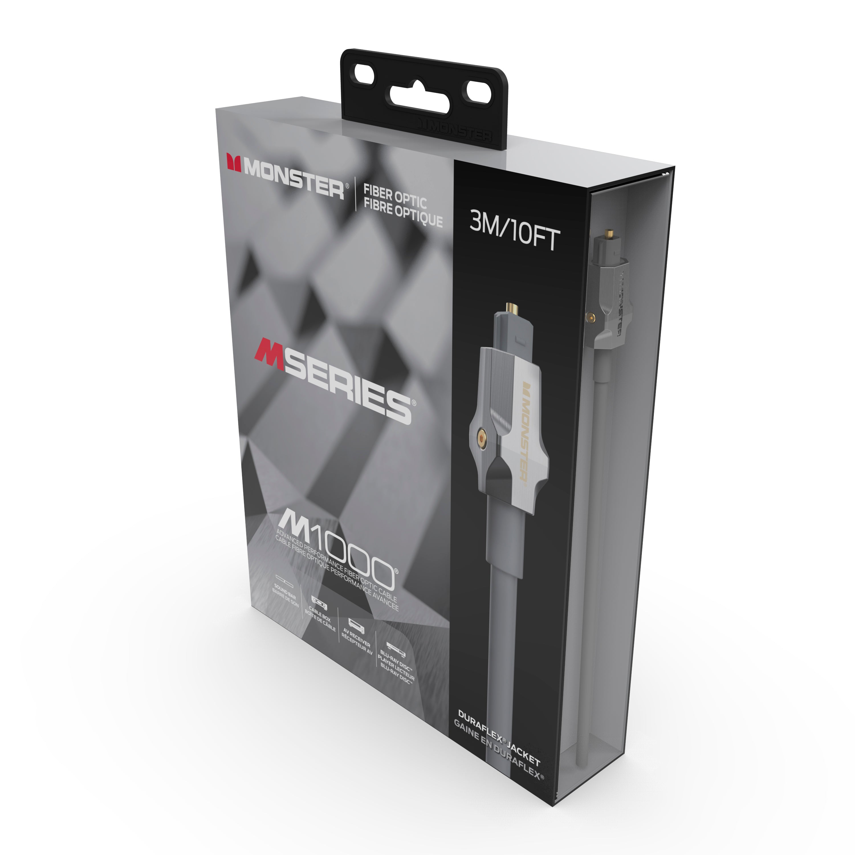 Monster VMM10014 M1000 Fiber Optic Audio Cable. 3 Meter