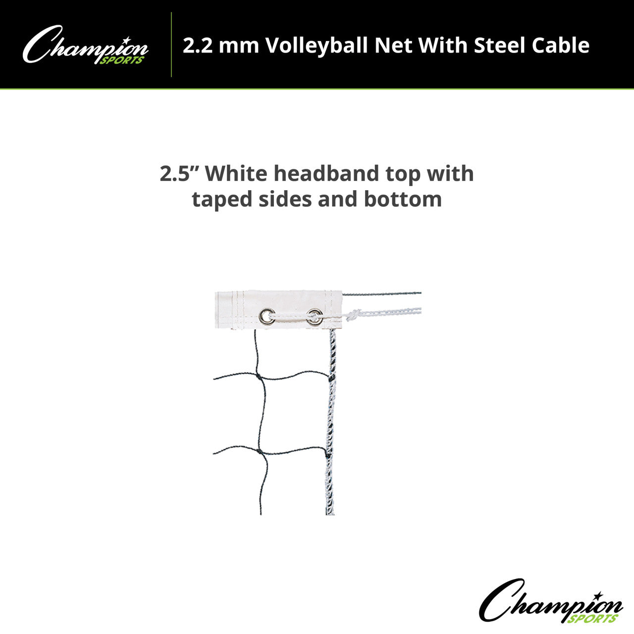 2.2 mm Volleyball Net with Steel Cable