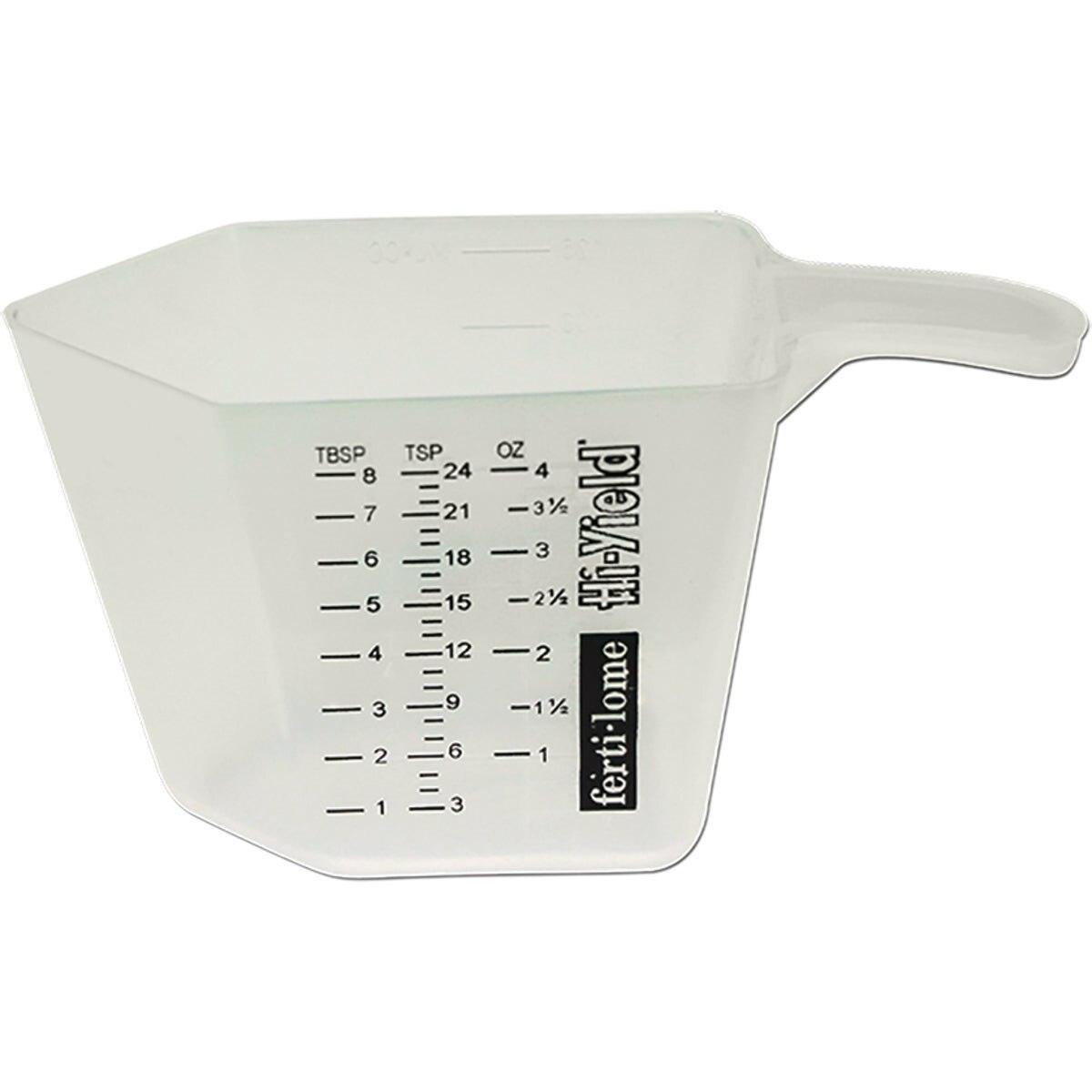 Fertilome Hi-Yield 4 Oz. Standard & Metric Plastic Garden & Sprayer Measuring Cup