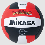 Indoor Volleyball, Premier Series - Competition Game Ball, Micro-Cell Composite Cover, Red/White/Black. NFHS Approved.