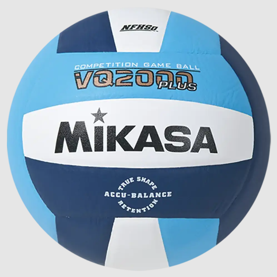Indoor Volleyball, Premier Series - Competition Game Ball, Micro-Cell Composite Cover, Columbia/Navy/White. NFHS Approved