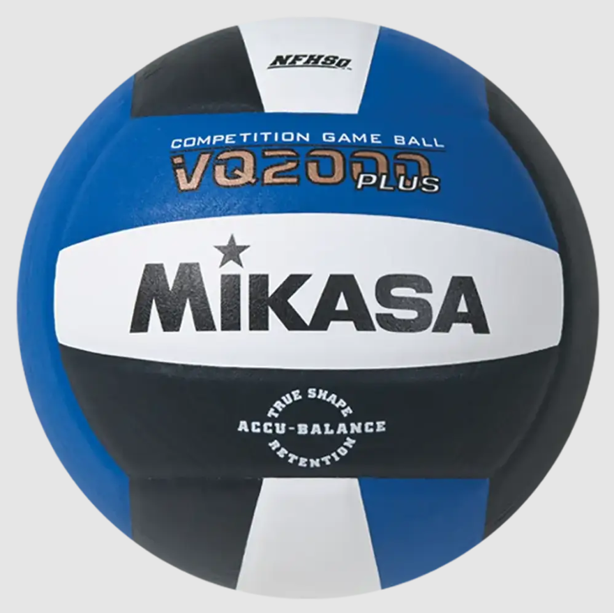 Indoor Volleyball, Premier Series - Competition Game Ball, Micro-Cell Composite Cover, Royal/Black/White. NFHS Approved