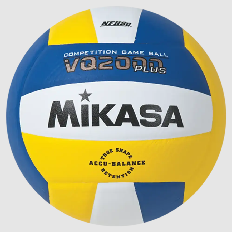 Indoor Volleyball, Premier Series - Competition Game Ball, Micro-Cell Composite Cover, Royal/Gold/White. NFHS Approved