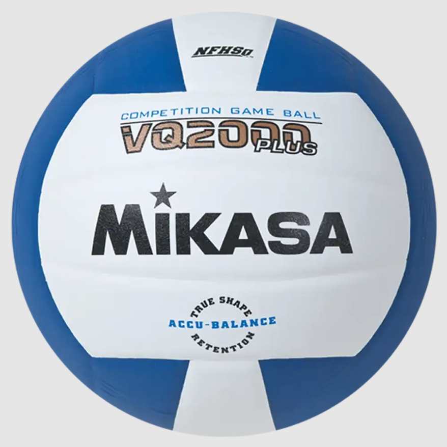 Indoor Volleyball, Premier Series - Competition Game Ball, Micro-Cell Composite Cover, Royal/White. NFHS Approved