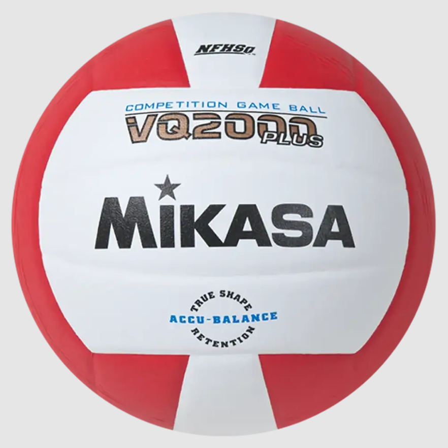 Indoor Volleyball, Premier Series - Competition Game Ball, Micro-Cell Composite Cover, Scarlet/White. NFHS Approved