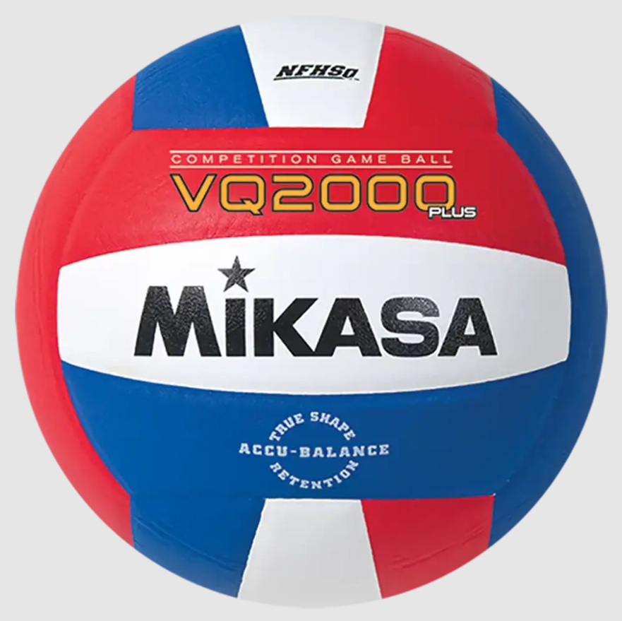 Indoor Volleyball, Premier Series - Competition Game Ball, Micro-Cell Composite Cover, Red/White/Blue. NFHS Approved