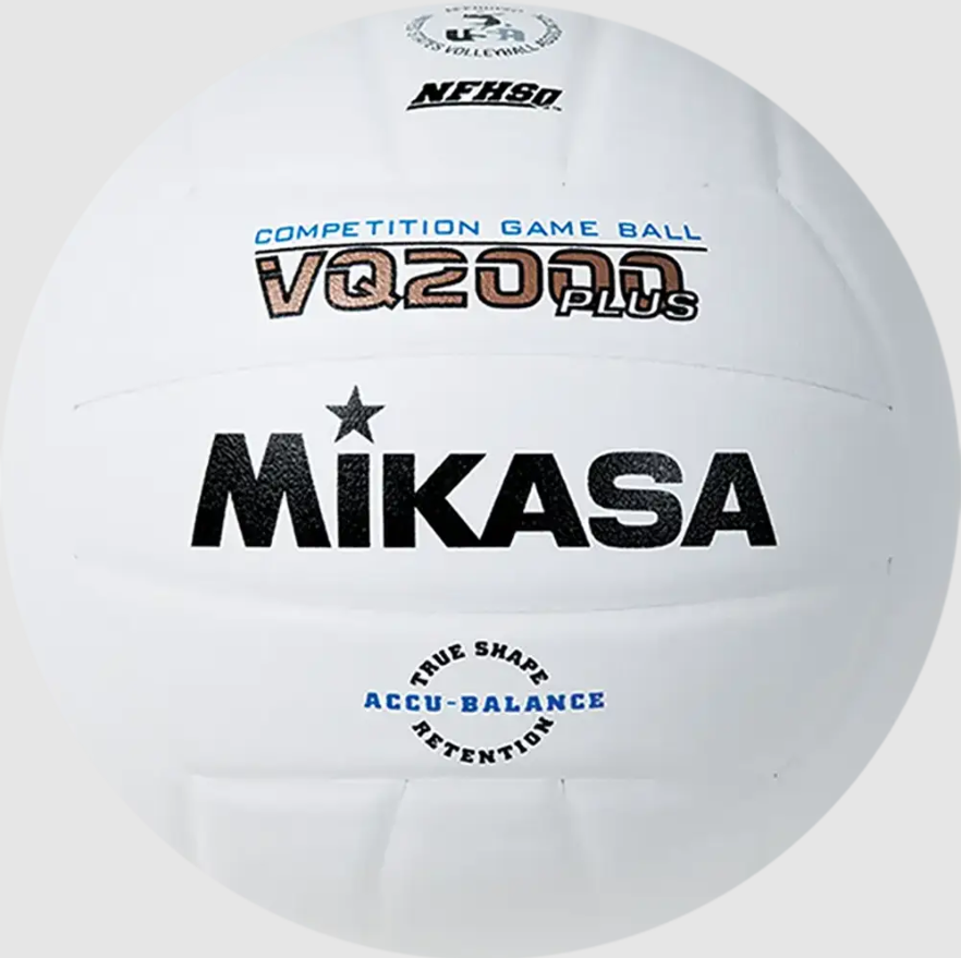 Indoor Volleyball, Premier Series - Competition Game Ball, NFHS Approved, Micro-Cell Composite Cover, White
