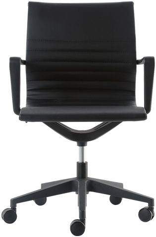 Kinetic Swivel Chair Vinyl Black