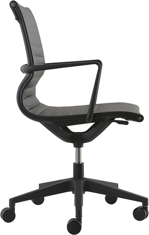 Kinetic Swivel Chair Vinyl Black